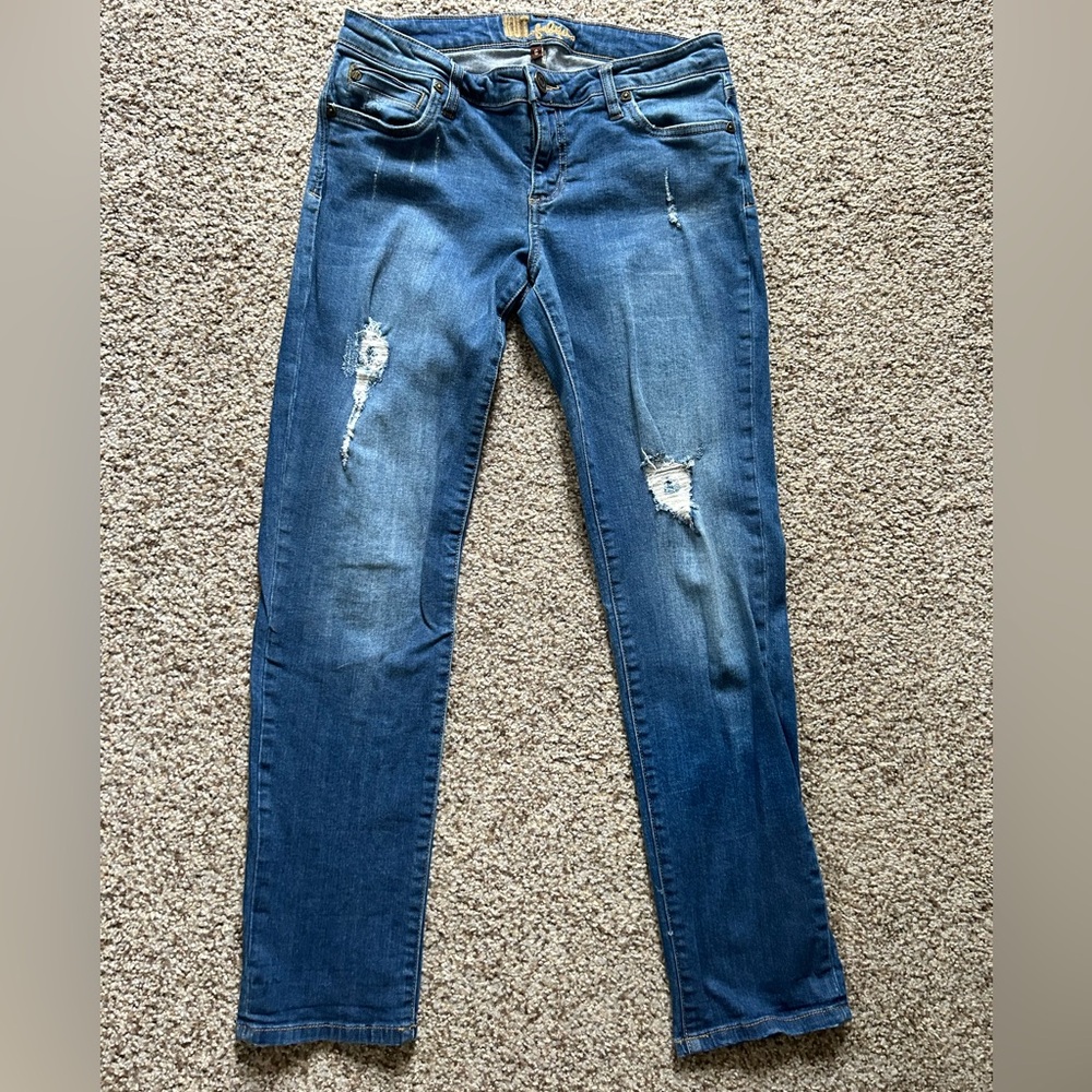Kut From The Kloth skinny distressed jeans —size 6